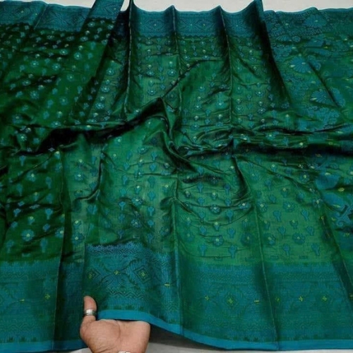 Green Color printed sari