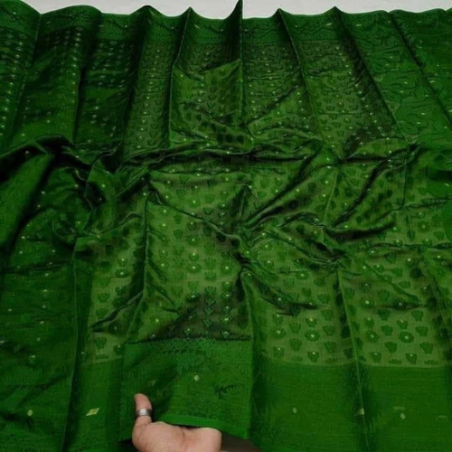 Green Color printed sari - Image 2